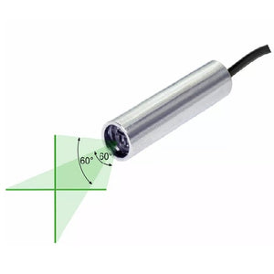 40 cm Focus 60 Deg 520 nm Class 1M Green Crosshairs Laser Module VLM-520-58 LPO-D60-F40