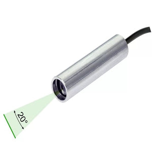 90 cm Focus 20 Deg 520 nm Class 1M Green Line Laser Module VLM-520-57 LPO-D20-F90