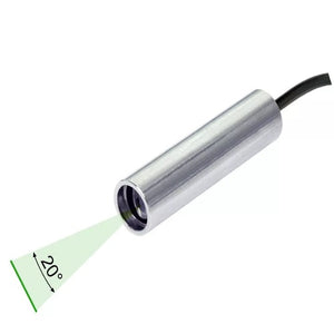 20 cm Focus 20 Deg 520nm Class 1M Green Line Laser Module VLM-520-56 LPO-D20-F20