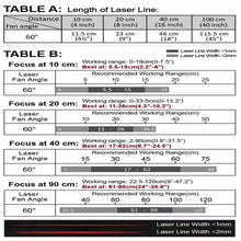 VLM-635-59 LPO-D60-F40 635 nm Red Crosshair Class 60° 40 cm