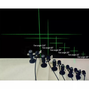 20 cm Focus 15 Deg 520 nm Class 1M Green Crosshairs Laser Module VLM-520-58 LPO-D15-F20