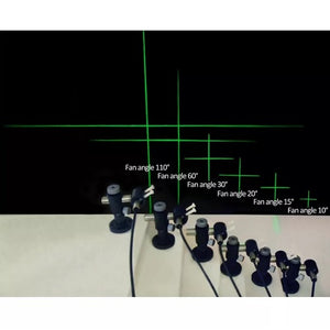 20 cm Focus 10 Deg 520 nm Class 1M Green Crosshairs Laser Module VLM-520-59 LPO-D10-F20