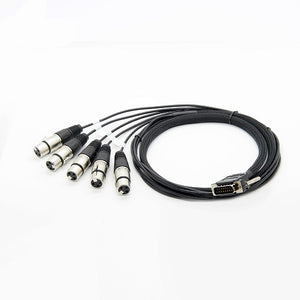 Encoder Audio Cable 15 Pin Male DB15 to XLR Audio PCM-AXC-07