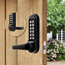 Black Marine Heavy Duty Mechanical Lock with Tubular Latch (Non-Code, Back-to-Back)