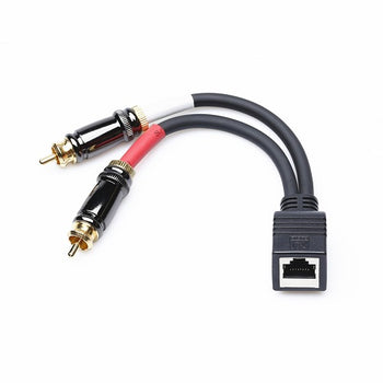 RJ45 Female to Dual RCA Male Adapter Cable for AXIA PCM-AXC-08