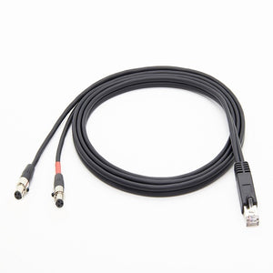 RJ45 Male to TA3 XLR Female Cable PCM-AXC-04