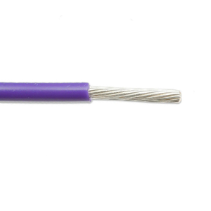 26 AWG 19 Stranded Unshielded M16878/17-BDB-07 Tinned Copper PVC Nylon Jacket 105C 600V Lead Wire Violet/purple