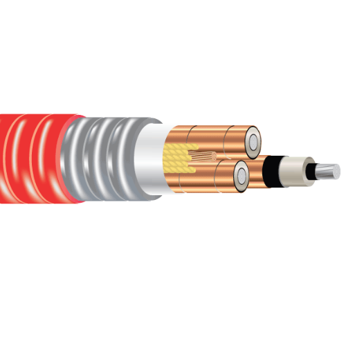 MV-105 AIA Three Conductor Aluminum NL-EPR 133% Insulation PVC Red Jacket 15kV