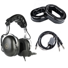 Passive + CEP Ear Plugs Vintage Aviation Headset