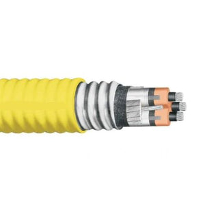 2 AWG 3C CCA  Armored MV 5kV 133% / 8kV 100% VFD Power Cable Yellow