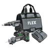 24V FLEX Brushless 2.5Ah Drywall Screw Gun & Cut Out Tool Combo Kit FXM203-2AA