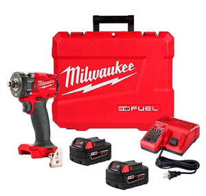 1/2" Milwaukee M18 FUEL w/ Friction Ring Compact Impact Wrench Kit 2855-22R