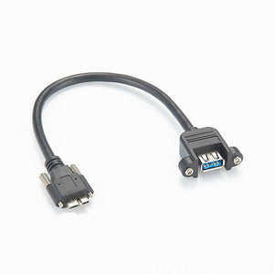 USB 3.0 Female to MicroUSB Cable Panel Mount PCM-CLC-08