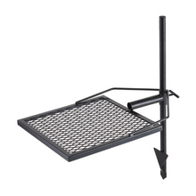 Swivel Campfire Grill Grate Square Fire Pit Heavy Duty Steel Outdoor