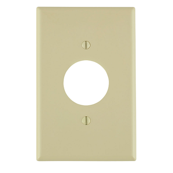 1 Gang Single 1.406 Hole Outlet Wallplate Midway Size Ivory PJ7-I