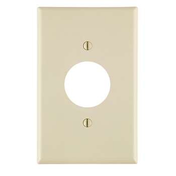 1 Gang Single 1.406 Hole Outlet Wallplate Midway Size Light Almond PJ7-T