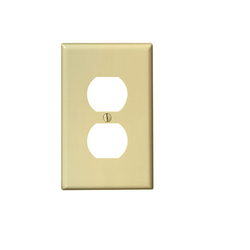 1 Gang Duplex Outlet Wallplate Midway Size Ivory PJ8-I