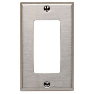 1 Gang Decora Wallplate Stainless Steel SO26