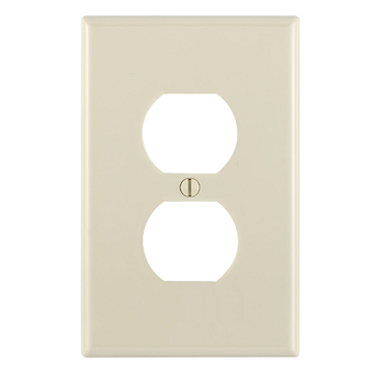 1 Gang Duplex Outlet Wallplate Midway Size Light Almond PJ8-T