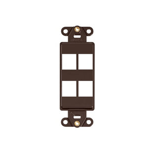 4 Port Quickport Decora Insert Brown 41644-B