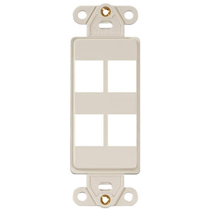 4 Port Quickport Decora Insert Light Almond 41644-T