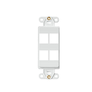 4 Port Quickport Decora Insert White 41644-W