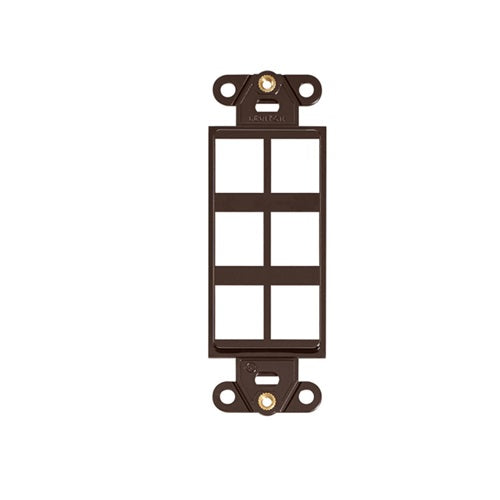 6 Port Quickport Decora Insert Brown 41646-B