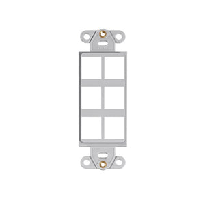 6 Port Quickport Decora Insert Gray 41646-GY