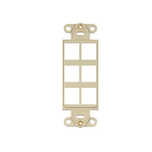 6 Port Quickport Decora Insert Ivory 41646-I