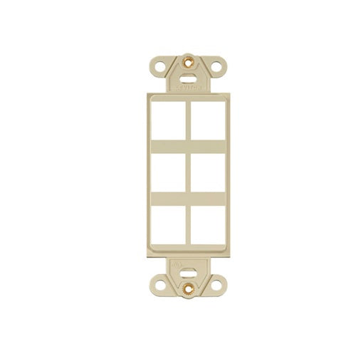 6 Port Quickport Decora Insert Ivory 41646-I
