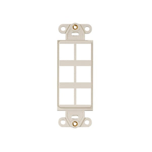6 Port Quickport Decora Insert Light Almond 41646-T
