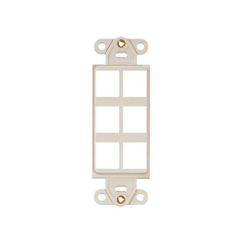 6 Port Quickport Decora Insert Light Almond 41646-T