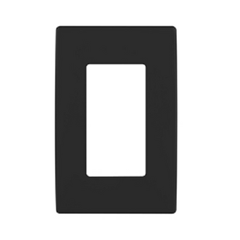 1-Gang Screwless Snap On Wallplate Onyx Black REWP1-OB