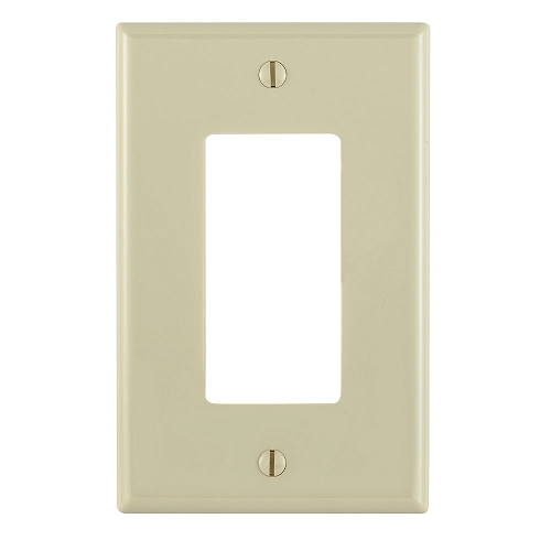 1 Gang Decora Wallplate Midway Size Ivory PJ26-I