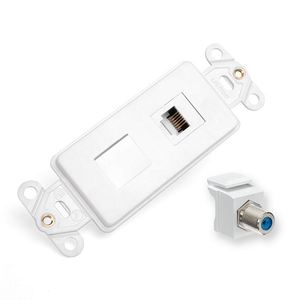 Decora Telephone and Video Insert Kit White 41658-W