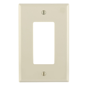 1 Gang Decora Wallplate Midway Size Light Almond PJ26-T
