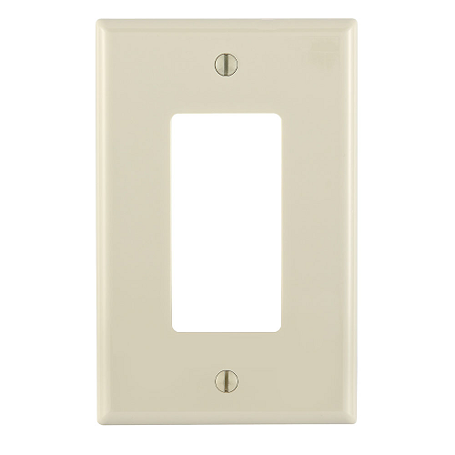 1 Gang Decora Wallplate Midway Size Light Almond PJ26-T