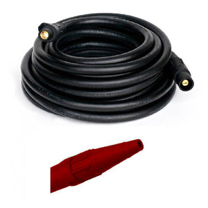 4/0 AWG 1C Type W Portable Round Power Cable Assembly With Cam-Lok Male/Female Ends, 150ft Lead