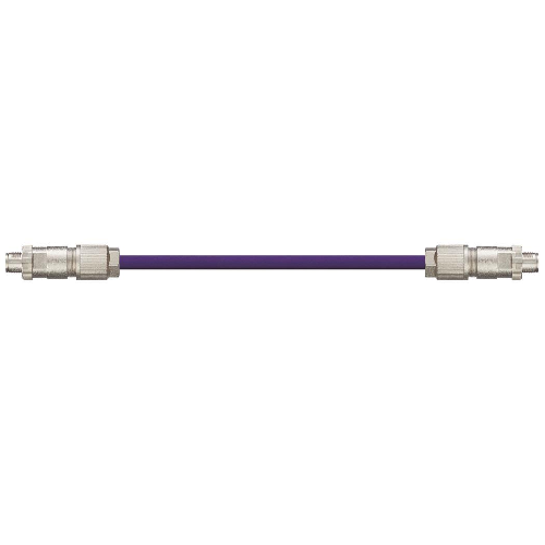 Igus CAT9341010 26 AWG 4P M12 X-Coded A/B Connector Phoenix Contact PVC Harnessed CAT6A Cable