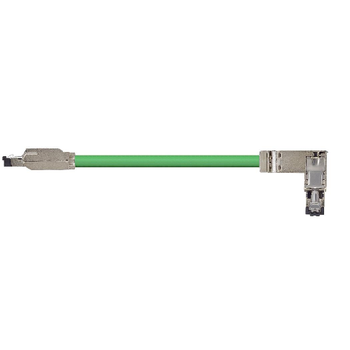 Igus CAT9461016 22 AWG 2P RJ45 Metal A / RJ45 Metal Angled B Connector Siemens PUR Harnessed Profinet Cable