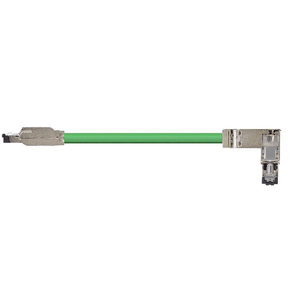 Igus CAT9561016 22 AWG 2P RJ45 Metal A / RJ45 Metal Angled B Connector Siemens TPE Harnessed Profinet Cable