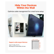 17" Structured Media Enclosure Recessed in-Wall TV Media Box w/ Cover