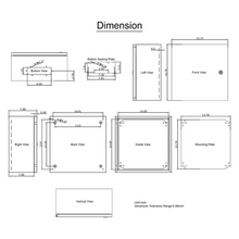 NEMA 4X Stainless Steel Enclosure 16 x 16 x 8'' Electrical Junction Box