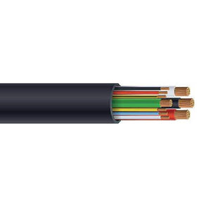 250' 3/3C + 18/6C 8 AWG Ground Type TC/TC-ER-JP Generator Cable Black