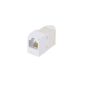 Cat 6 Jack Module Mini-Com RJ45 Left/Right White CJLR688TGWH