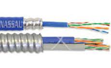 Superior Essex Cable CAT 6 4 Pair 1 Component With Outer Jacket Interlock Armored Premises Copper CMR Cable White L4-199-X4