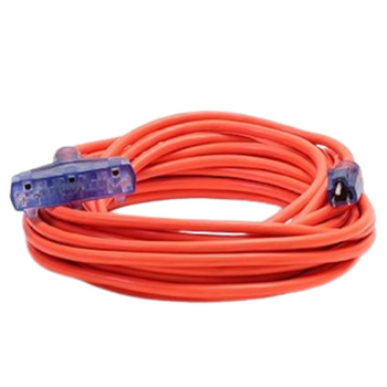 100FT 12/3 SJTW Cold Weather Triple Tap Extension Cord With CGM Orange