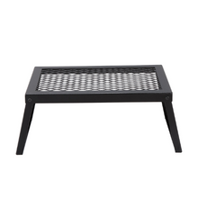18" Folding Campfire Grill Portable Heavy Duty Steel Mesh Grate