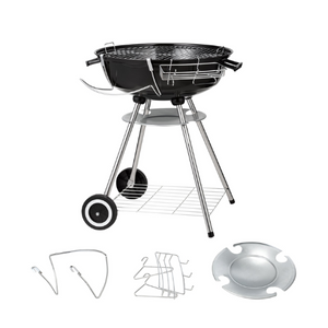 22 inch Kettle Charcoal Grill Portable w/ Thermometer Wheels and Cover