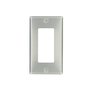 1-Gang Aluminum Decora Wallplate Standard Size 83401